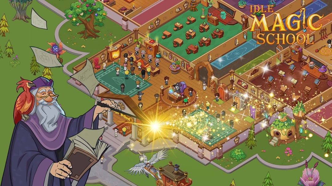 Idle Magic School mod apk screenshot 1