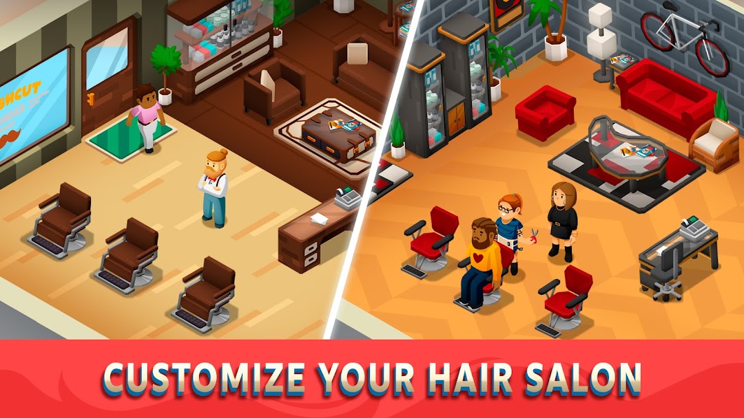 Idle Barber Shop Tycoon - Game mod apk screenshot 4