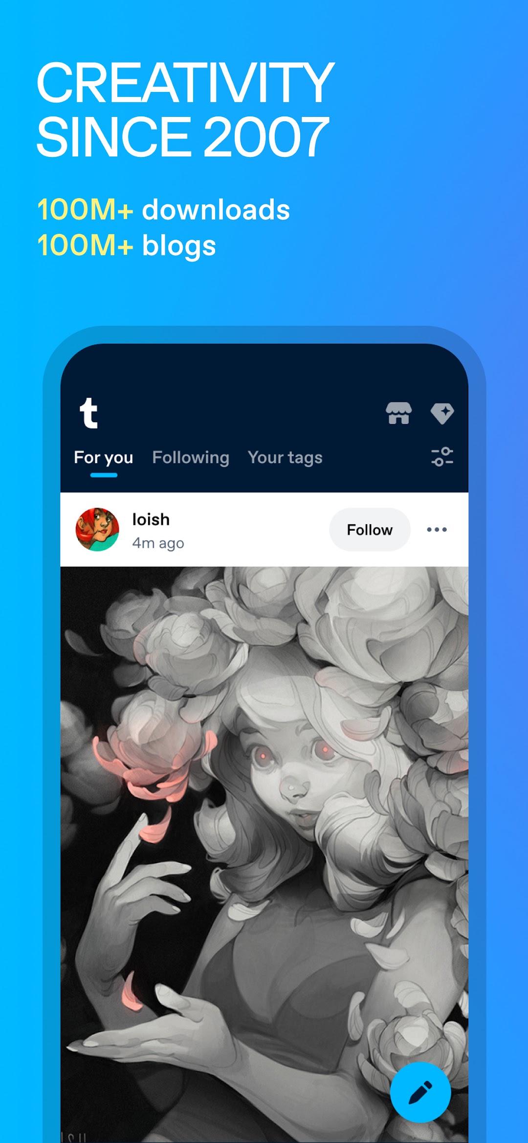 Tumblr Social Media & Art Blog mod apk screenshot 1