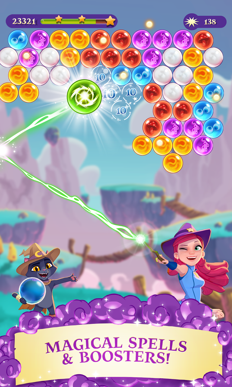 Bubble Witch 3 Saga mod apk screenshot 2