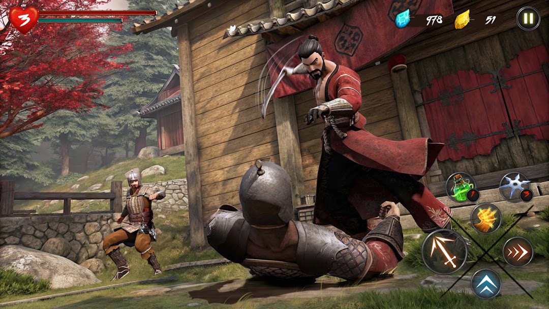 Takashi Ninja Samurai Game mod apk screenshot 1
