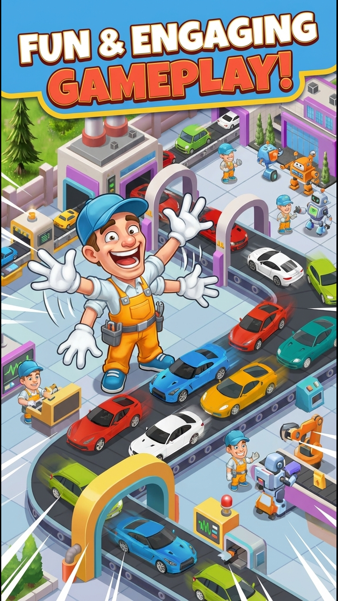 Idle Car Factory: Car Builder mod apk screenshot 2