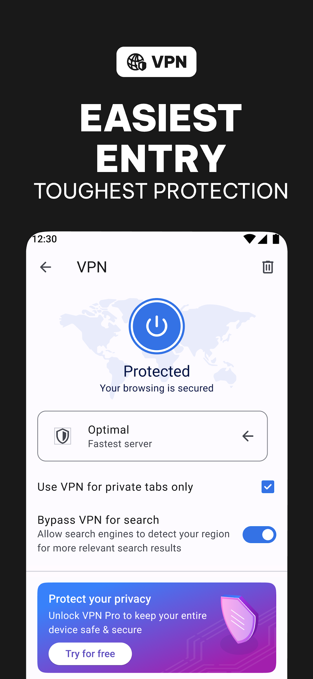 Opera: Private Web Browser mod apk screenshot 2