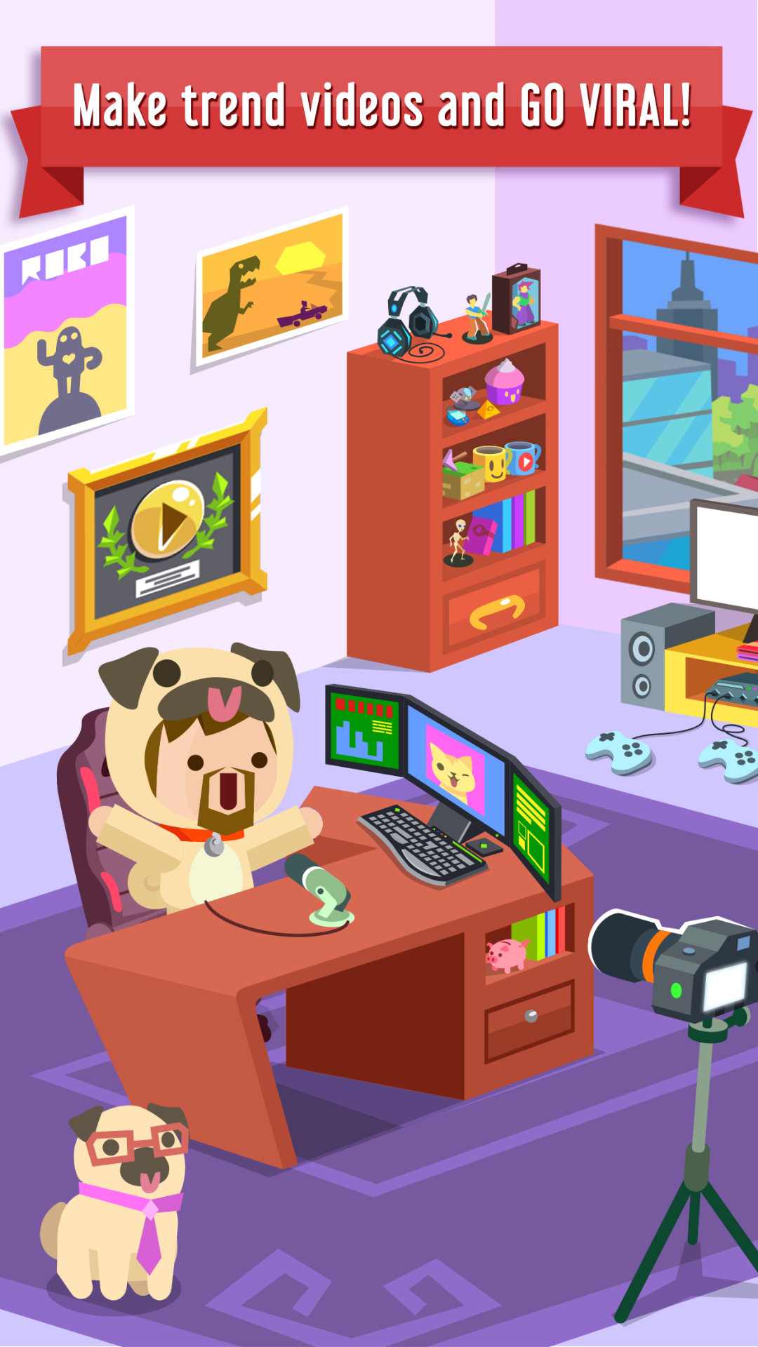 Vlogger Go Viral: Tuber Life mod apk screenshot 2