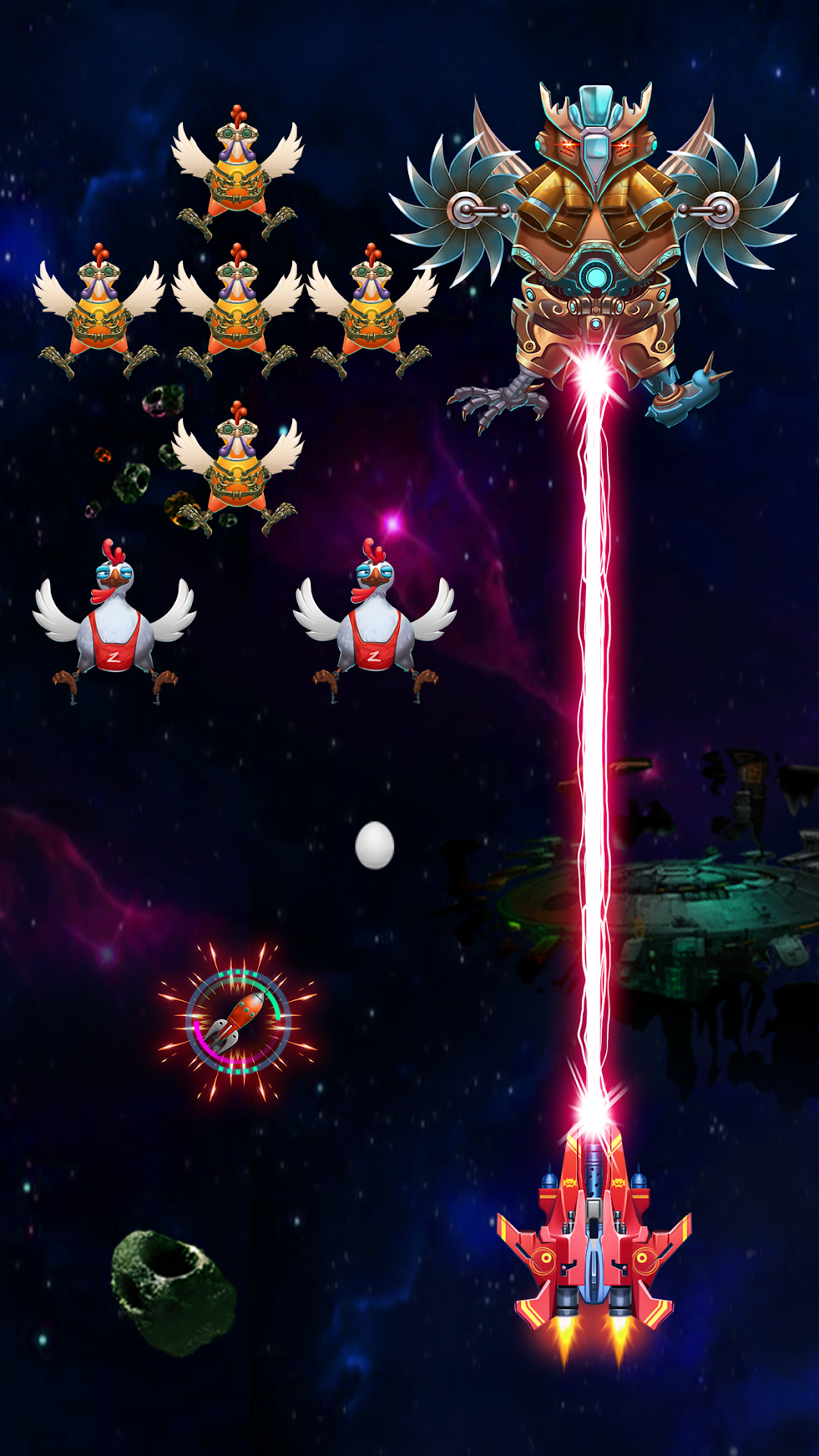 Galaxy Attack: Chicken Shooter mod apk screenshot 5