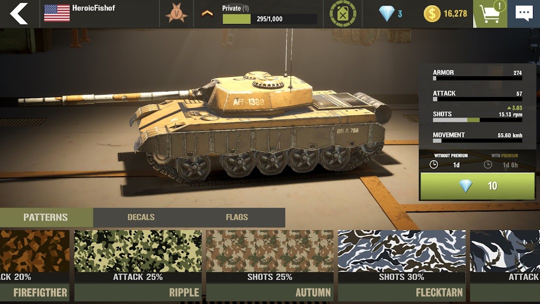 War Machines：Tanks Battle Game mod apk screenshot 4