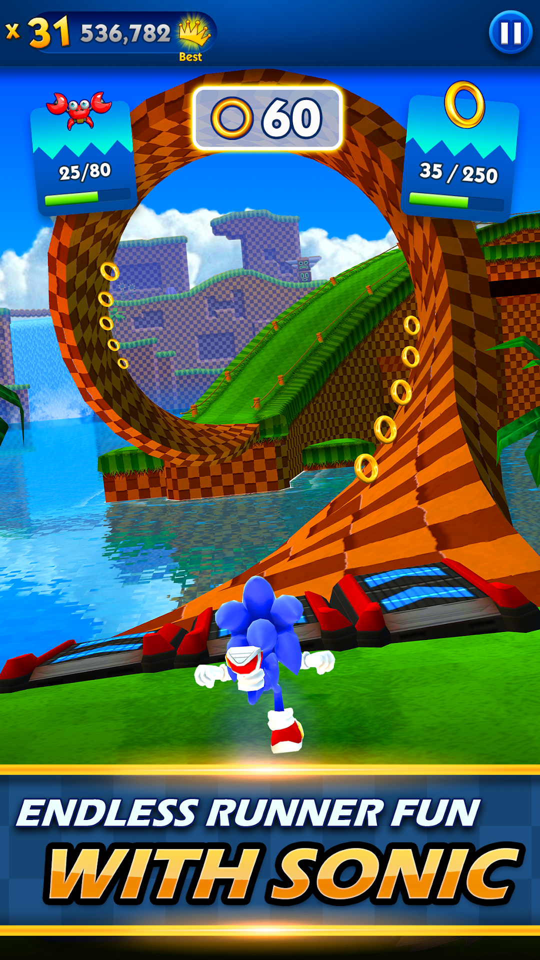 Sonic Dash: Endless Run mod apk screenshot 1