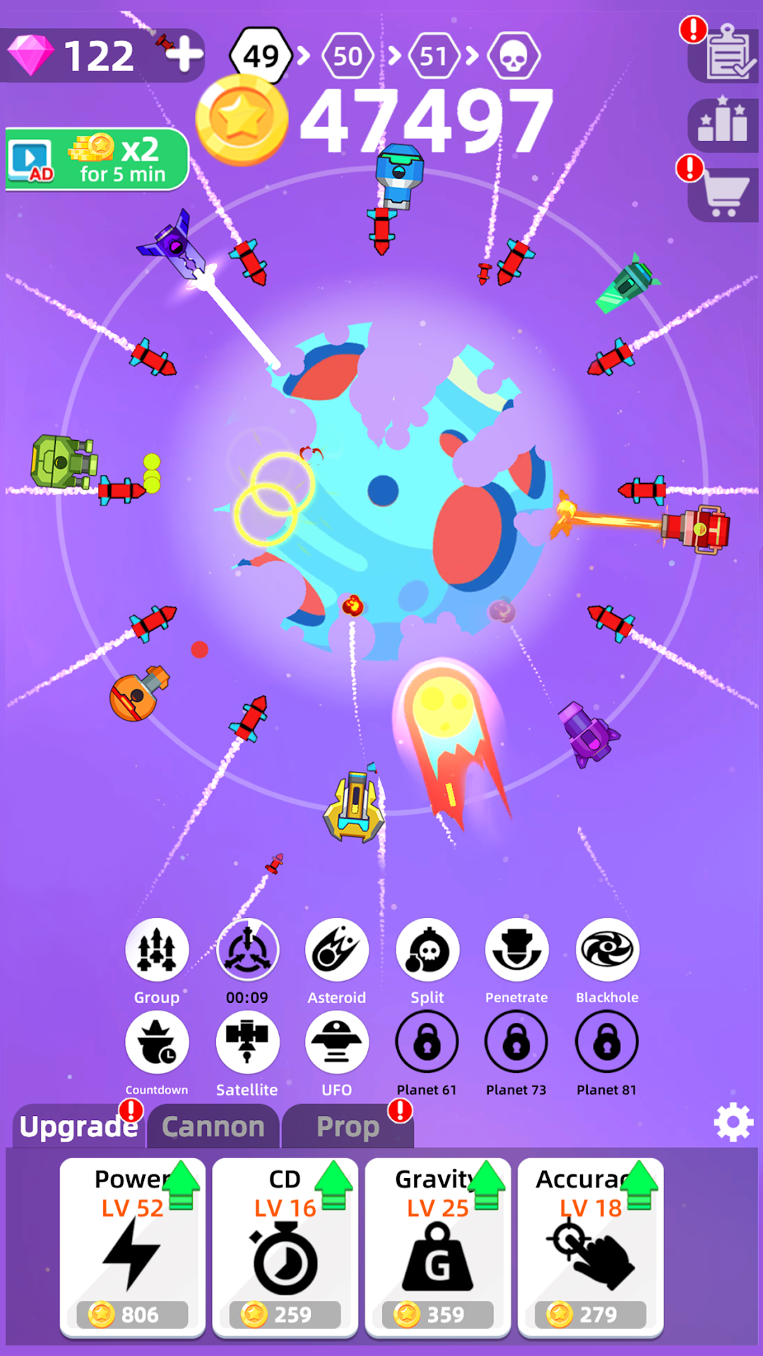 Planet Smash mod apk screenshot 2