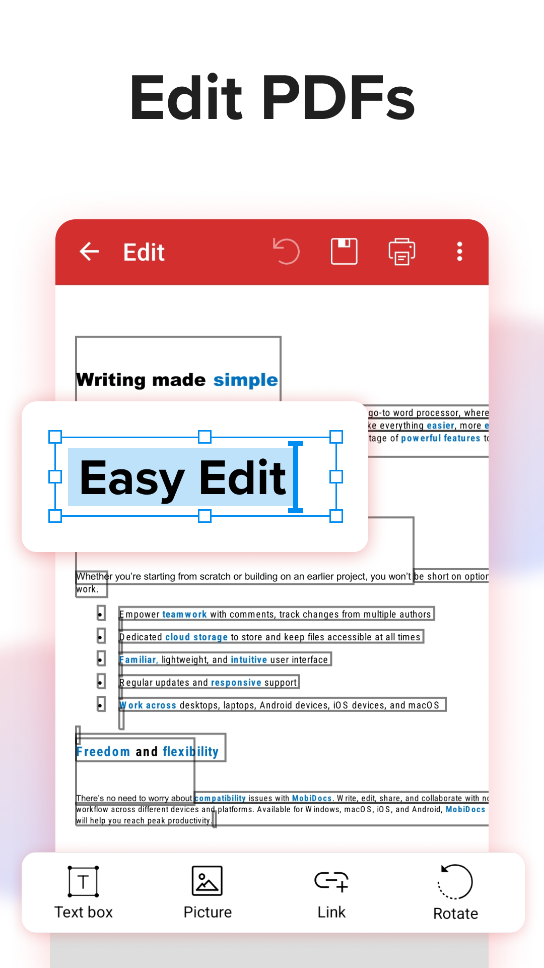 Mobi PDF・Editor・Scanner・Reader mod apk screenshot 3