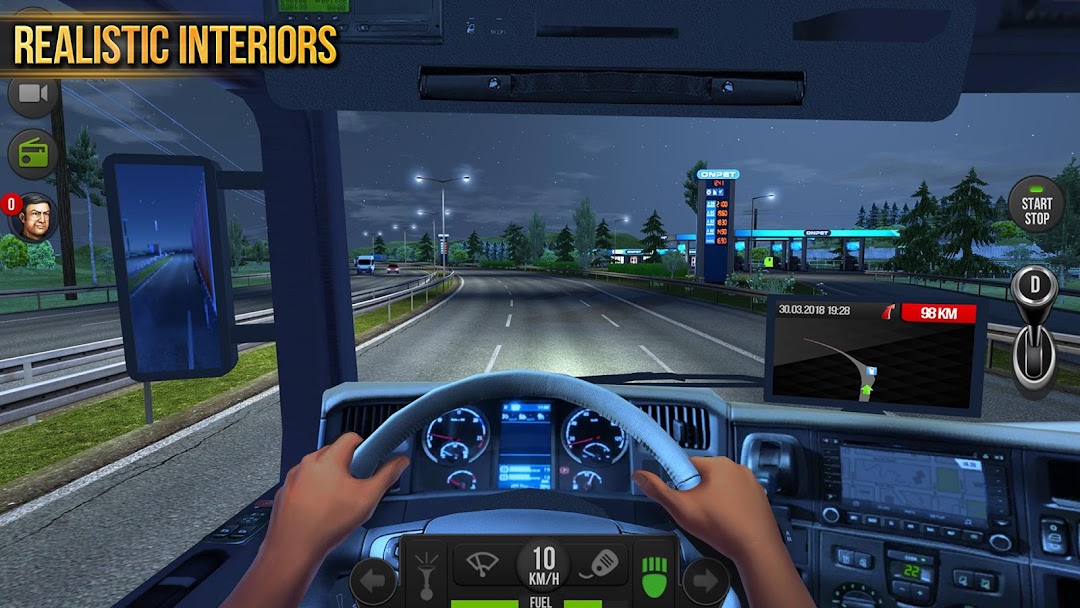 Truck Simulator : Europe mod apk screenshot 4