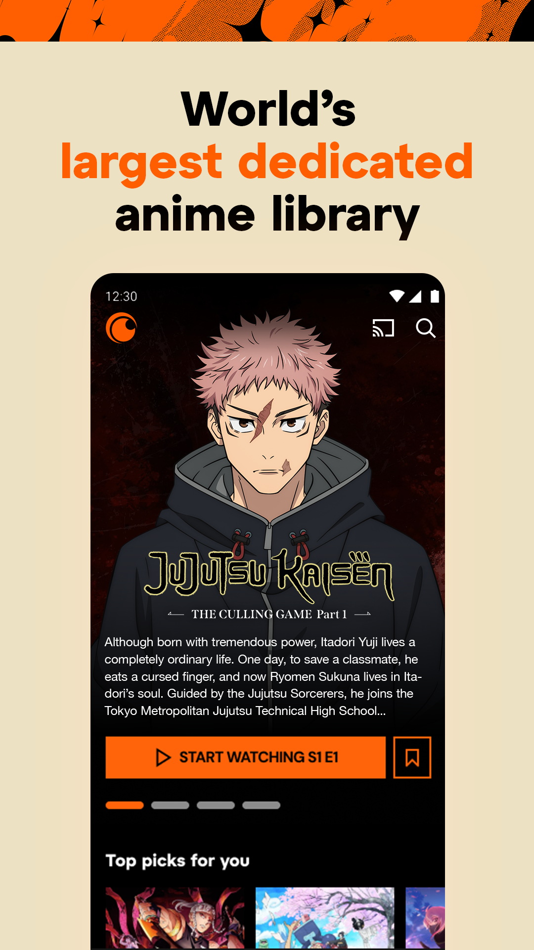 Crunchyroll: Anime Streaming mod apk screenshot 1