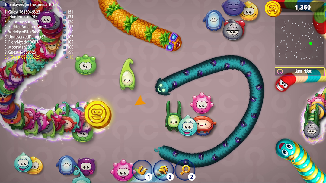 Worms Zone .io - Hungry Snake mod apk screenshot 4