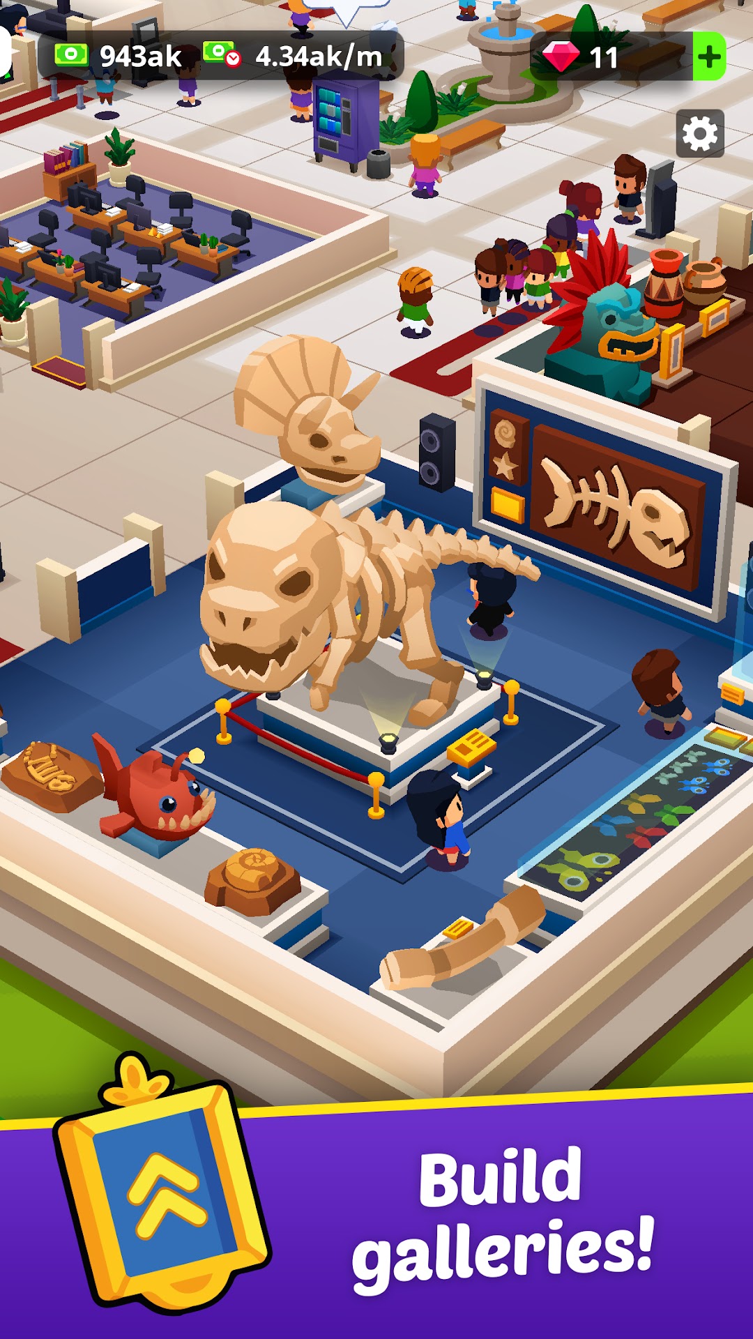 Idle Museum Tycoon: Art Empire mod apk screenshot 1