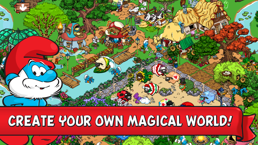 Smurfs' Village mod apk screenshot 1