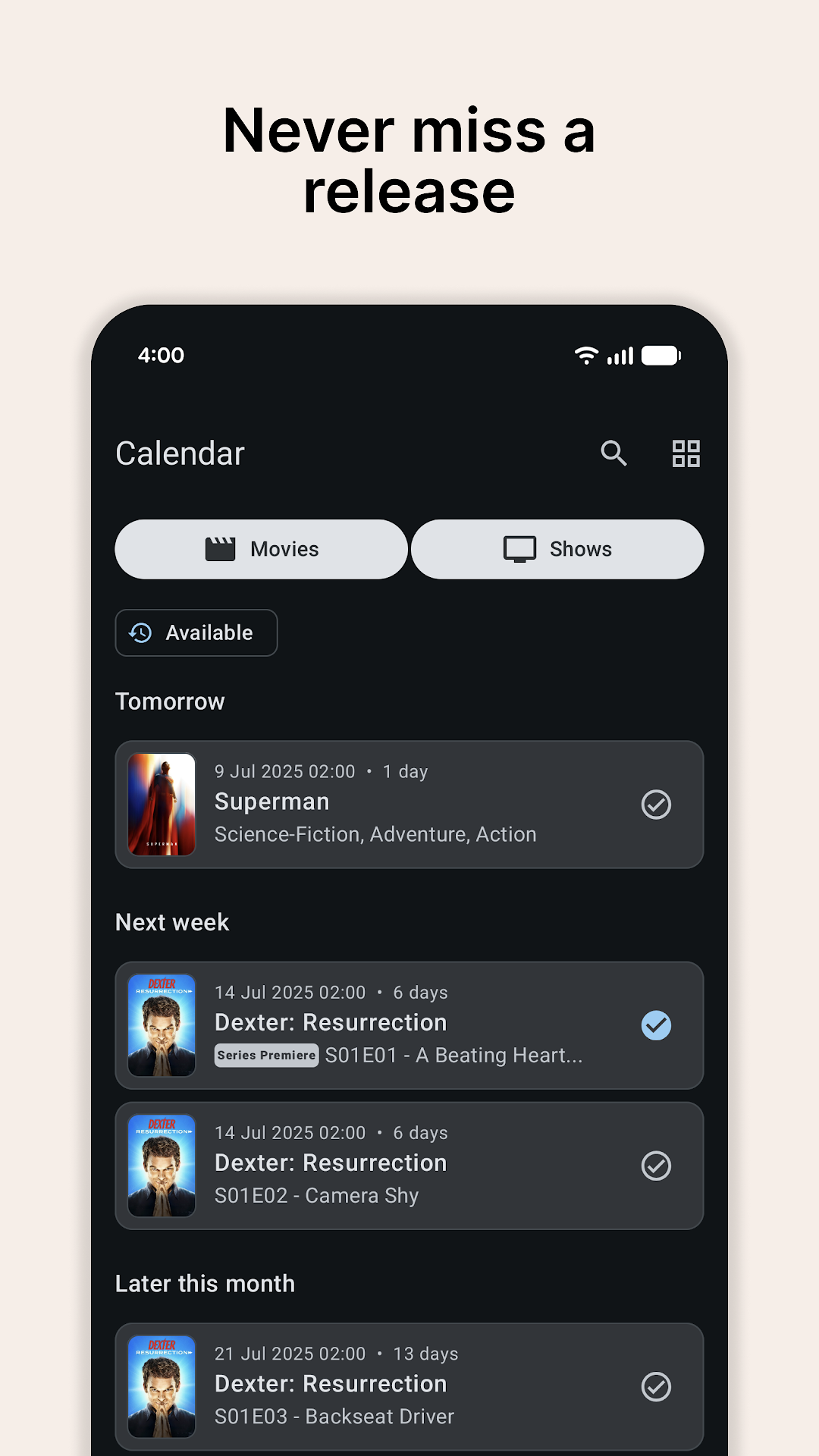 Cinexplore: TV & Movie Tracker mod apk screenshot 4