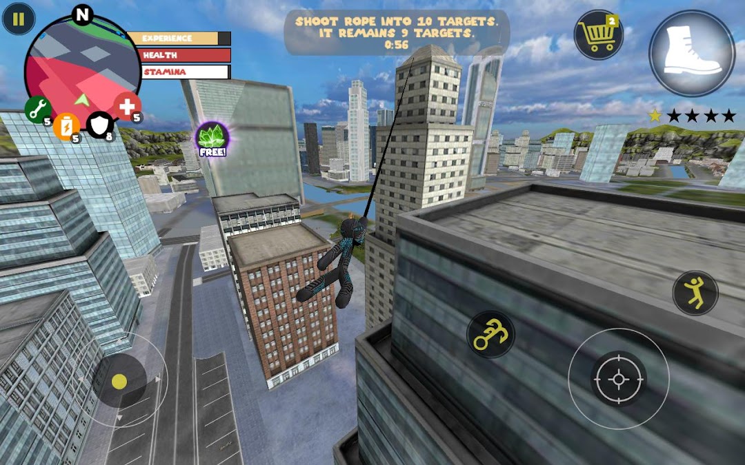 Stick Rope Hero mod apk screenshot 1