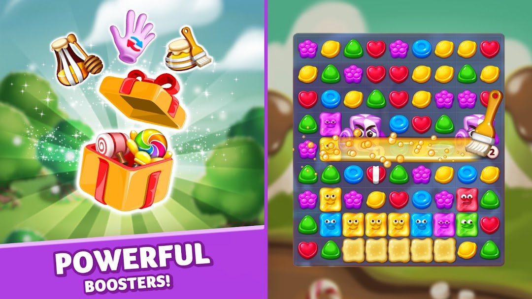 Lollipop & Marshmallow Match3 mod apk screenshot 2