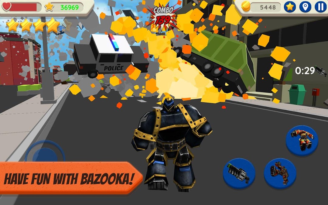 Robot Hero: City Simulator 3D mod apk screenshot 3