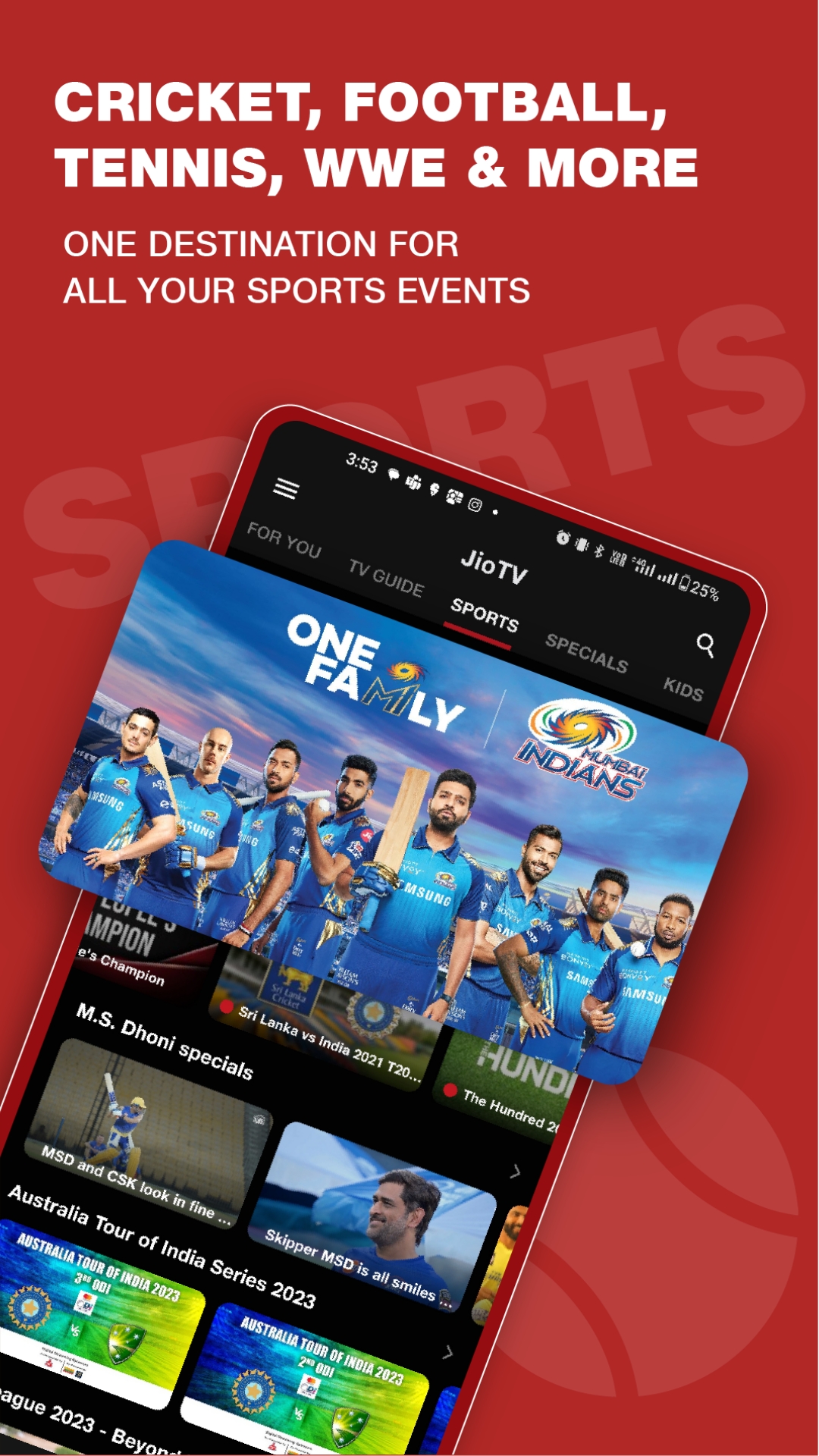 JioTV: Live TV, Catch-Up & OTT mod apk screenshot 4