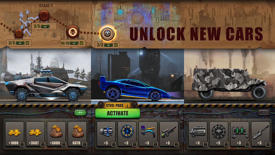 Zombie Hill Racing: Earn Climb mod apk screenshot 2