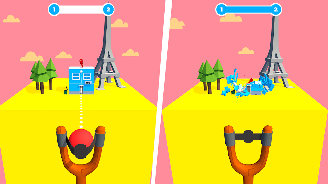 Slingshot Smash－Shooting Range mod apk screenshot 5