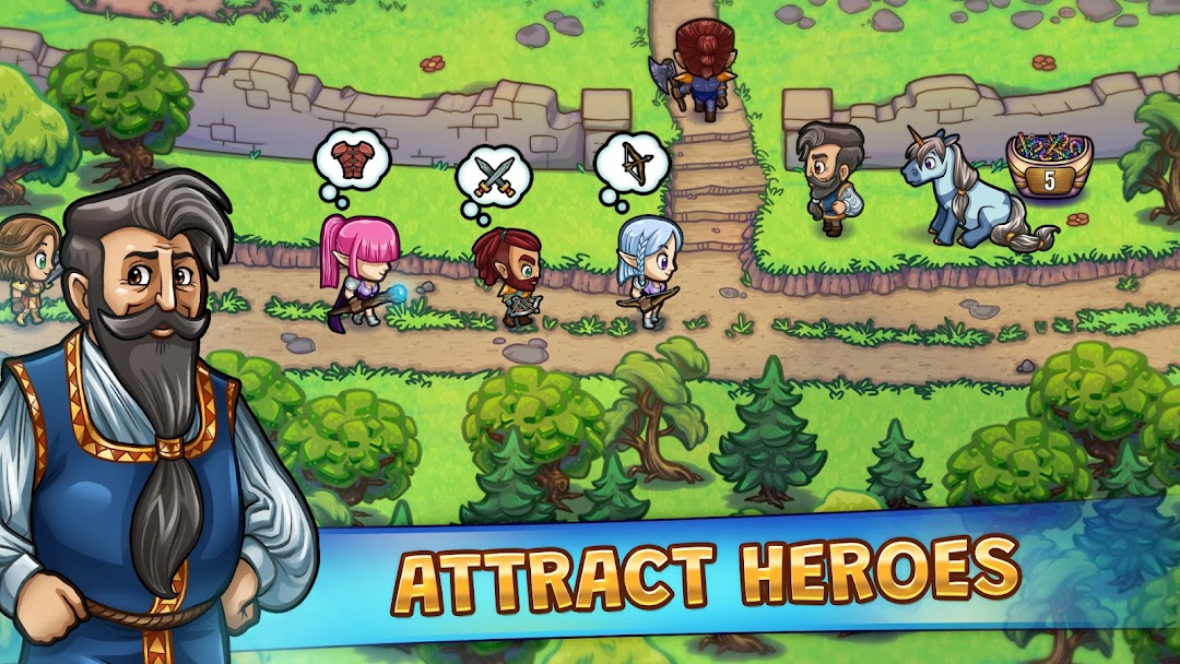 Hero Park: Shops & Dungeons mod apk screenshot 1