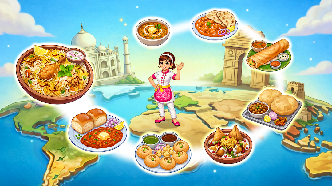 Indian Cooking Star: Chef Game mod apk screenshot 1