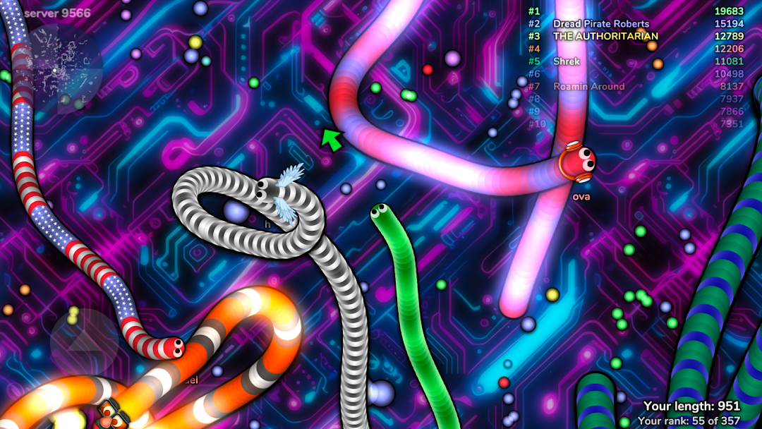 slither.io mod apk screenshot 3