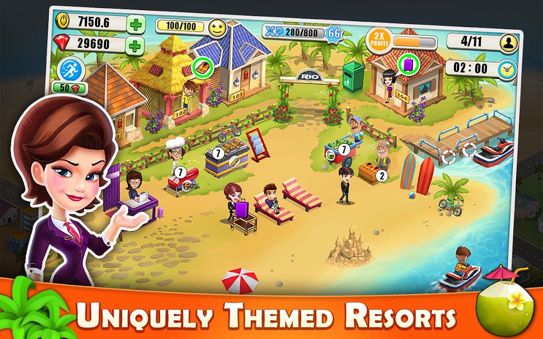 Resort Tycoon-Hotel Simulation mod apk screenshot 1