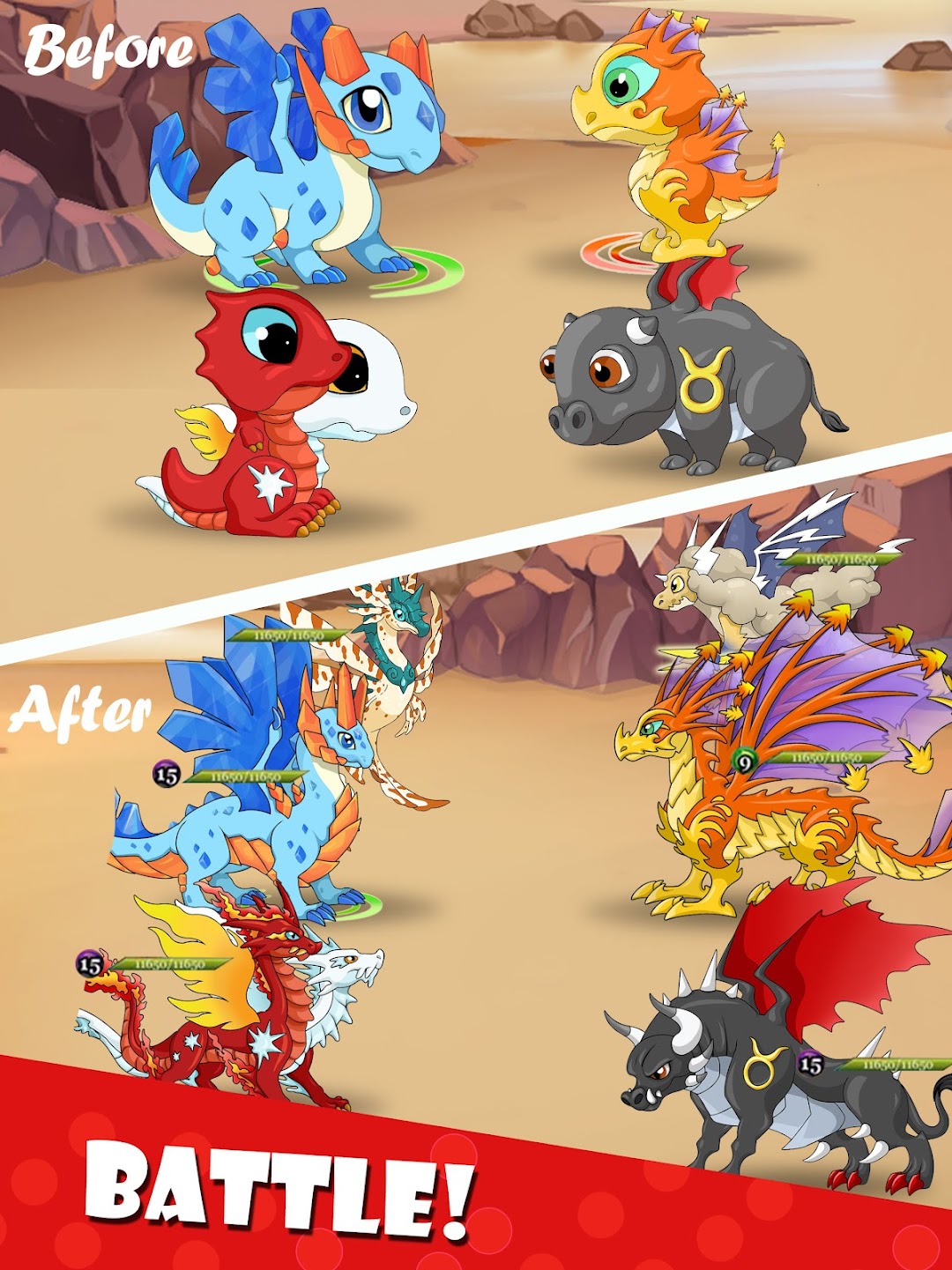 Dragon Battle mod apk screenshot 2