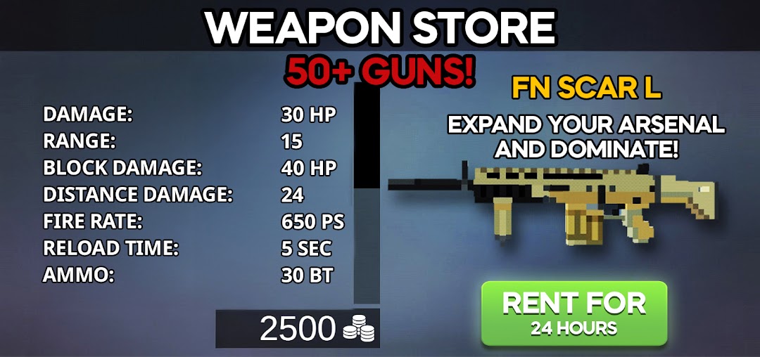 Pixel Combats 2: Gun games PvP mod apk screenshot 3