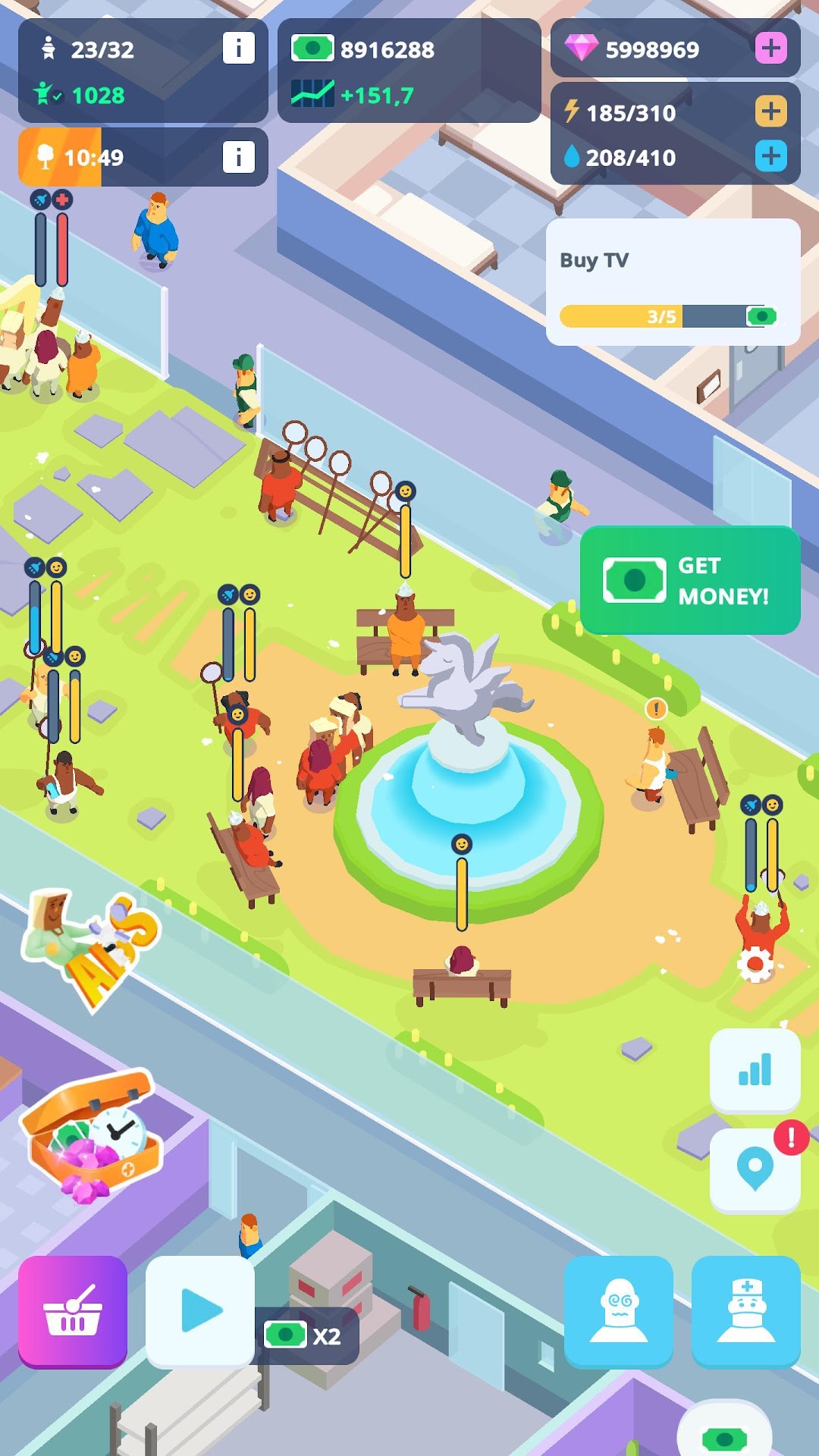 Idle Mental Hospital Tycoon mod apk screenshot 4