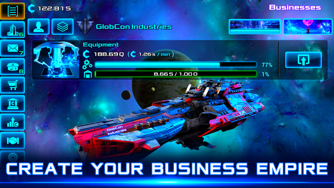 Idle Space Business Tycoon mod apk screenshot 4