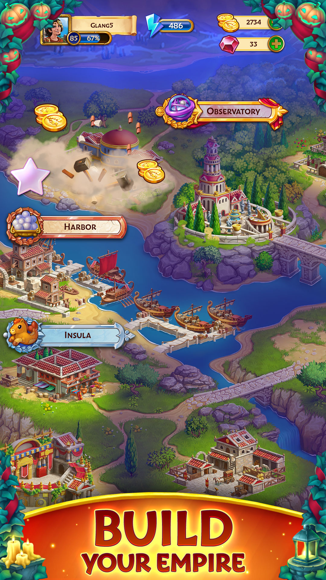 Jewels of Rome: Gems Puzzle mod apk screenshot 4