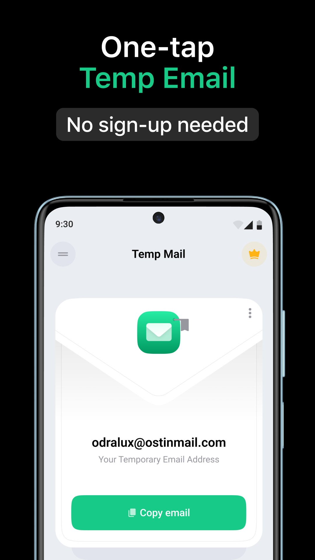 Temp Mail - Temporary Email mod apk screenshot 1