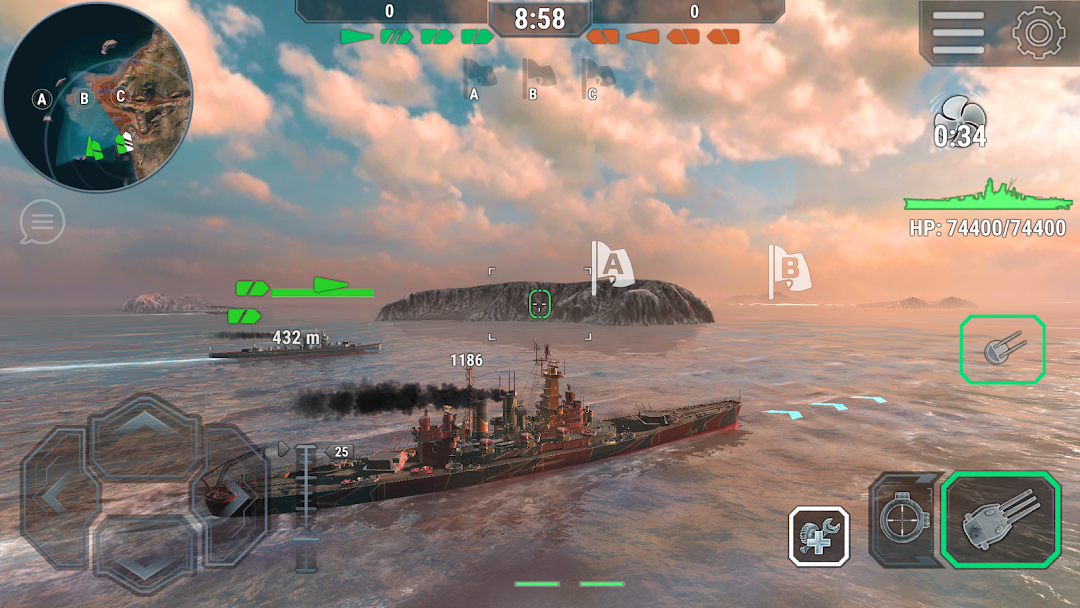 Warships Universe Naval Battle mod apk screenshot 4