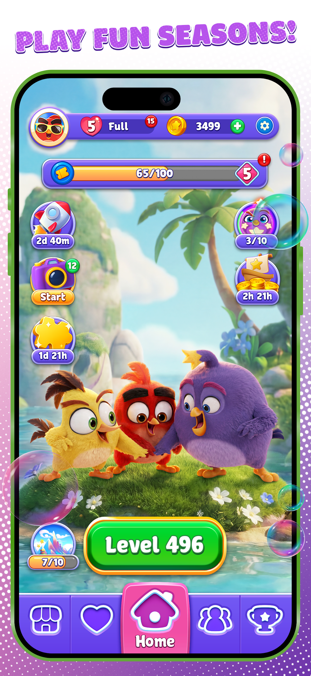 Angry Birds Dream Blast mod apk screenshot 3