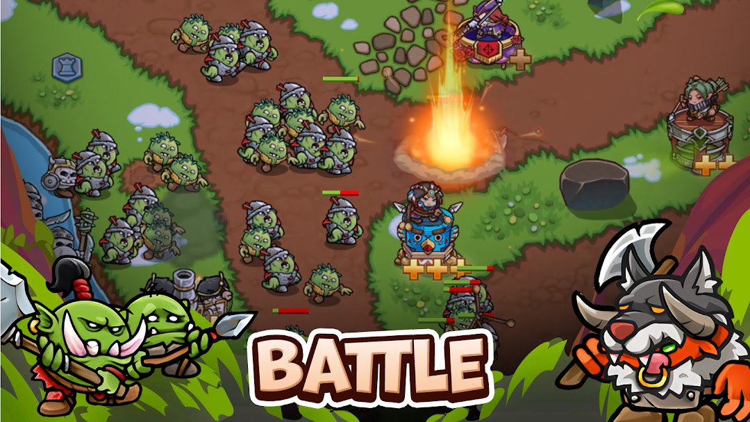 Crazy Defense Heroes - TD Game mod apk screenshot 2