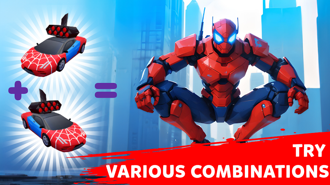 Robot Merge Master: Car Games mod apk screenshot 2