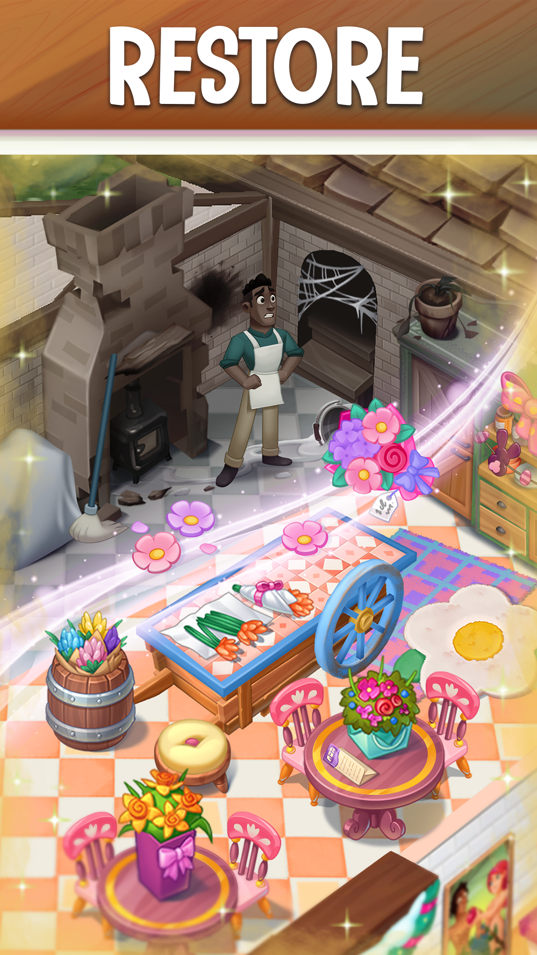 Love & Pies - Merge Mystery mod apk screenshot 2