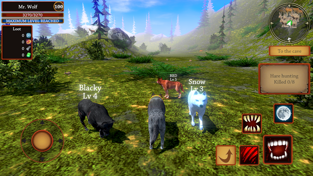 Wolf Simulator - Animal Games mod apk screenshot 5