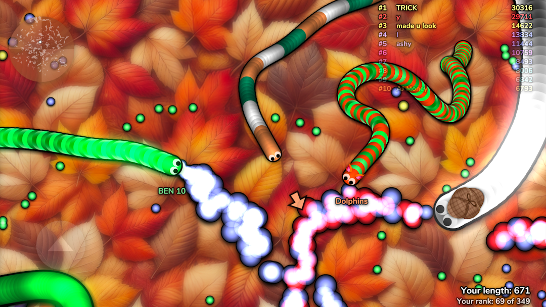 slither.io mod apk screenshot 2