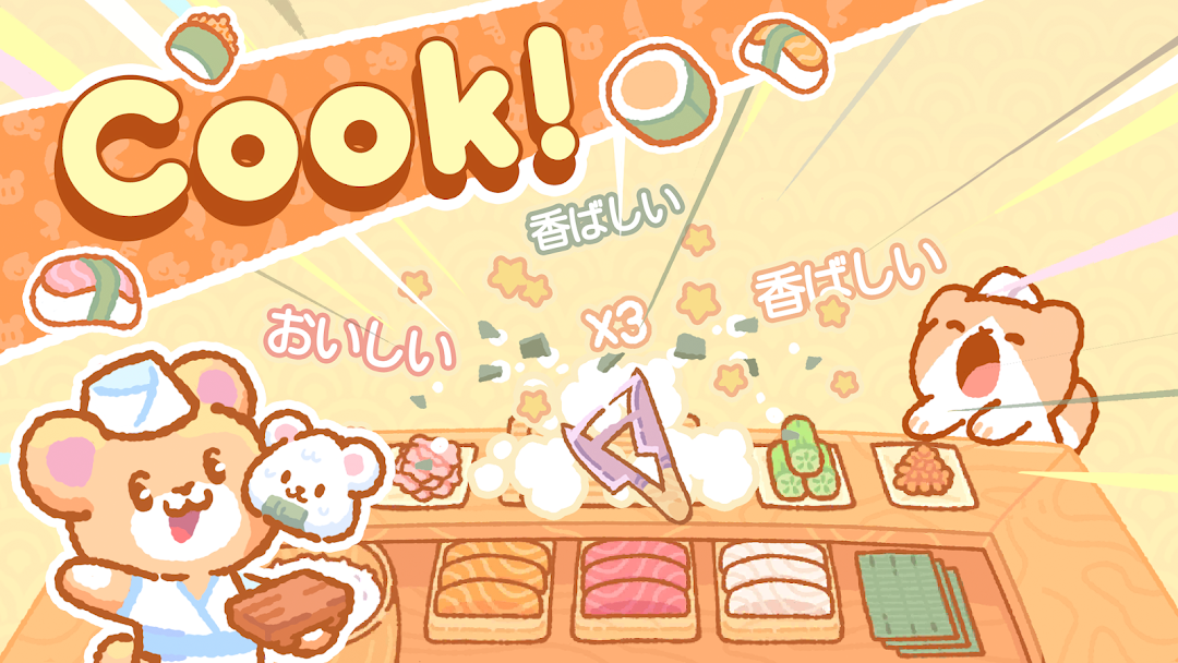 Kuma Sushi Bar mod apk screenshot 2