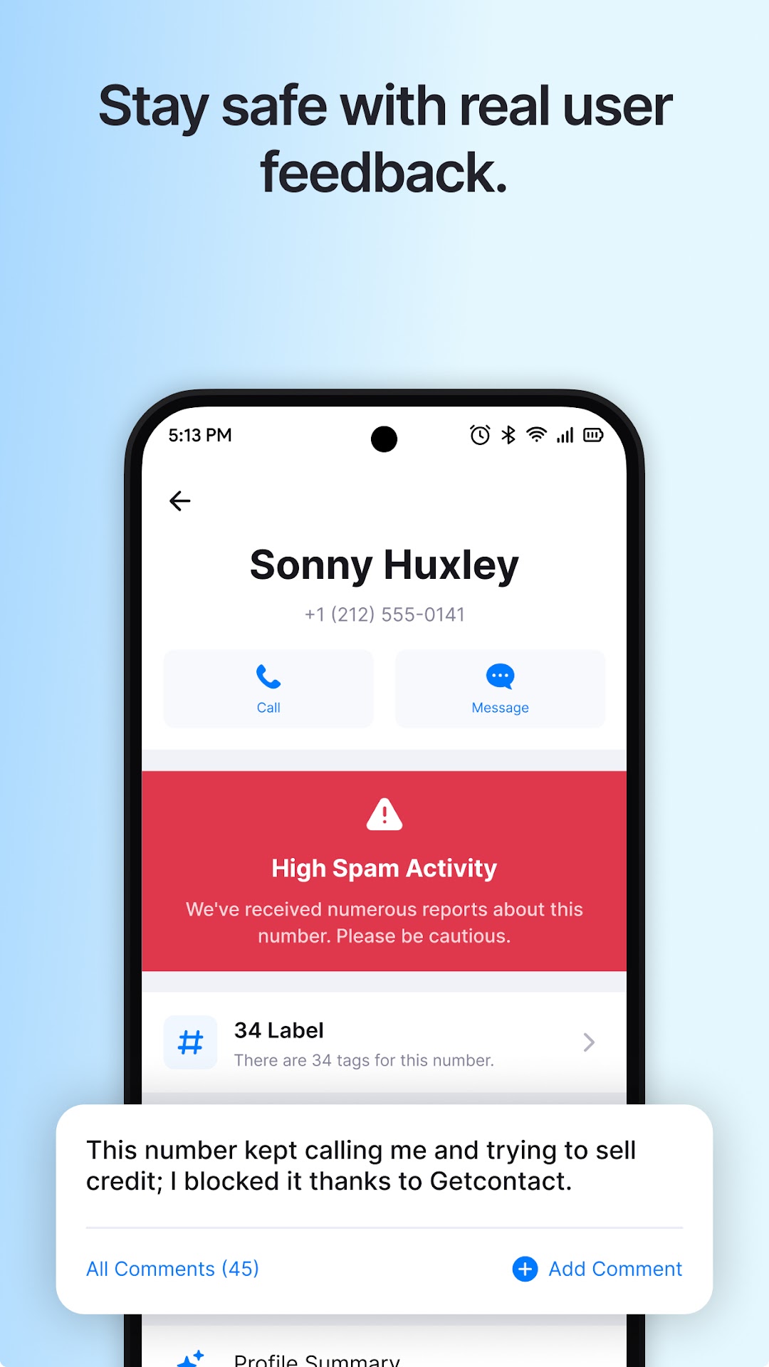 Getcontact mod apk screenshot 5