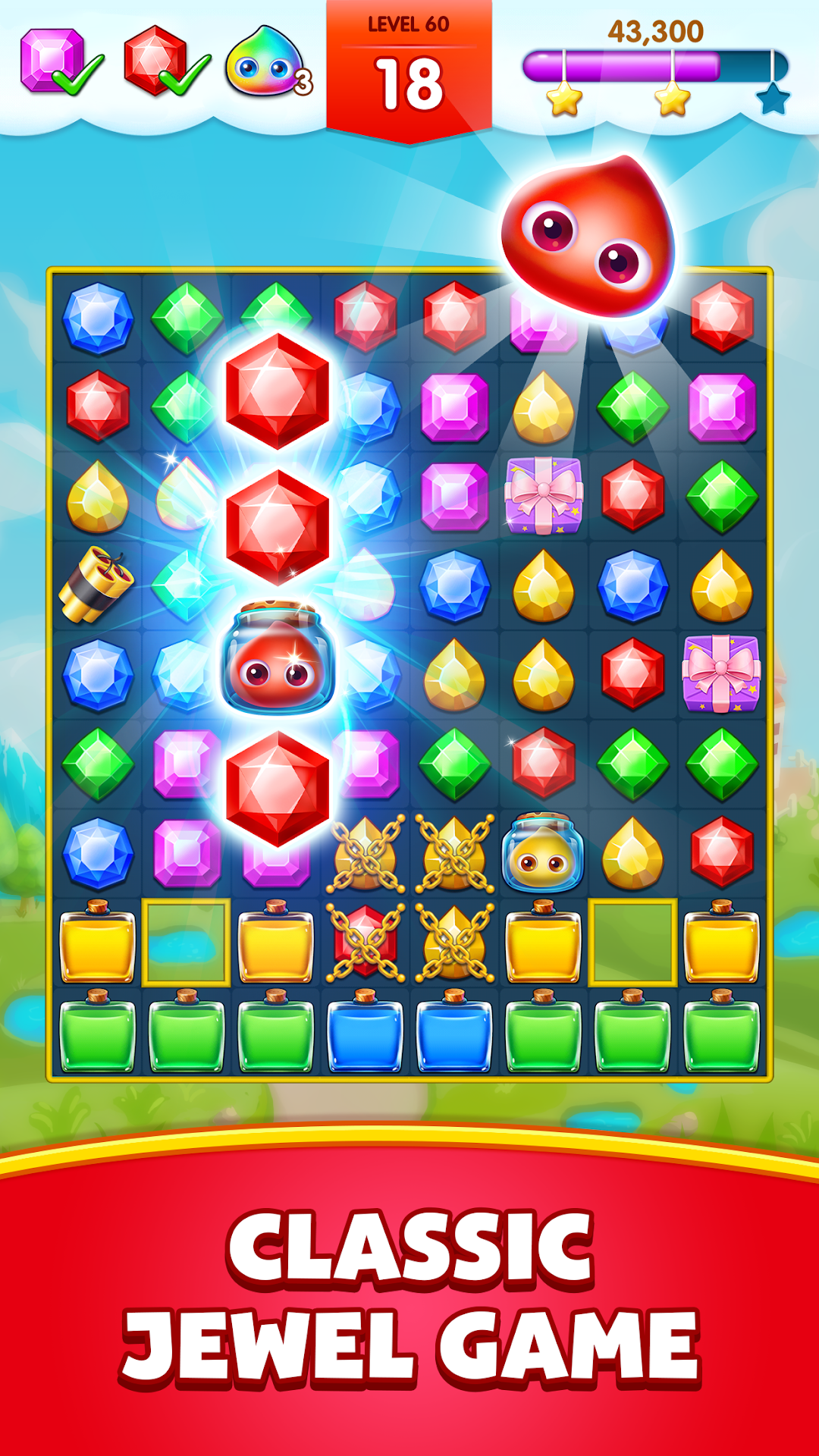 Jewels Legend - Match 3 Puzzle mod apk screenshot 1