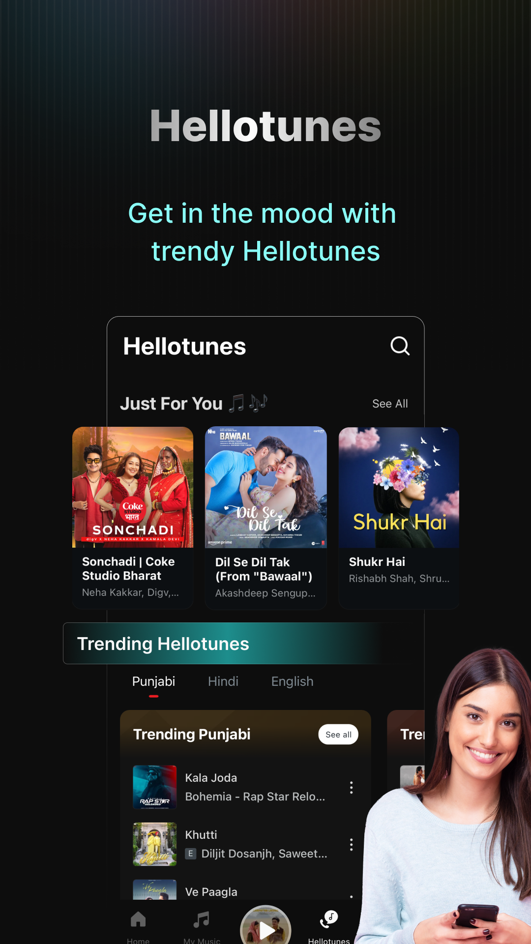 Wynk Music: Hellotunes mod apk screenshot 1