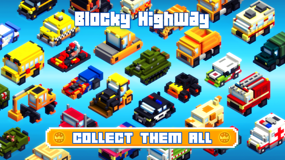 Blocky Highway: Traffic Racing mod apk screenshot 3