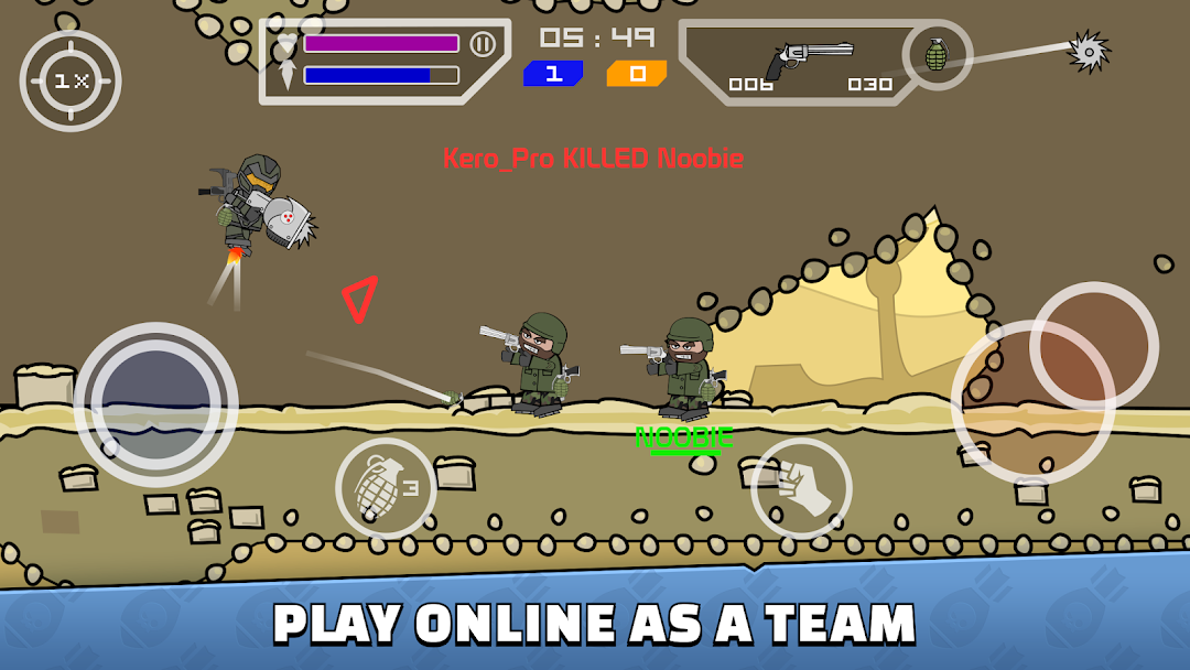 Mini Militia - War.io mod apk screenshot 1