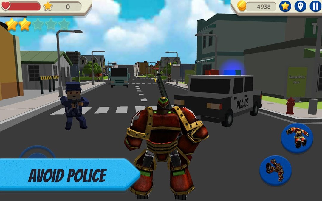 Robot Hero: City Simulator 3D mod apk screenshot 2