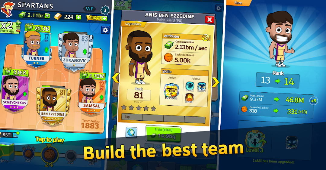 Idle Five Basketball tycoon mod apk screenshot 2